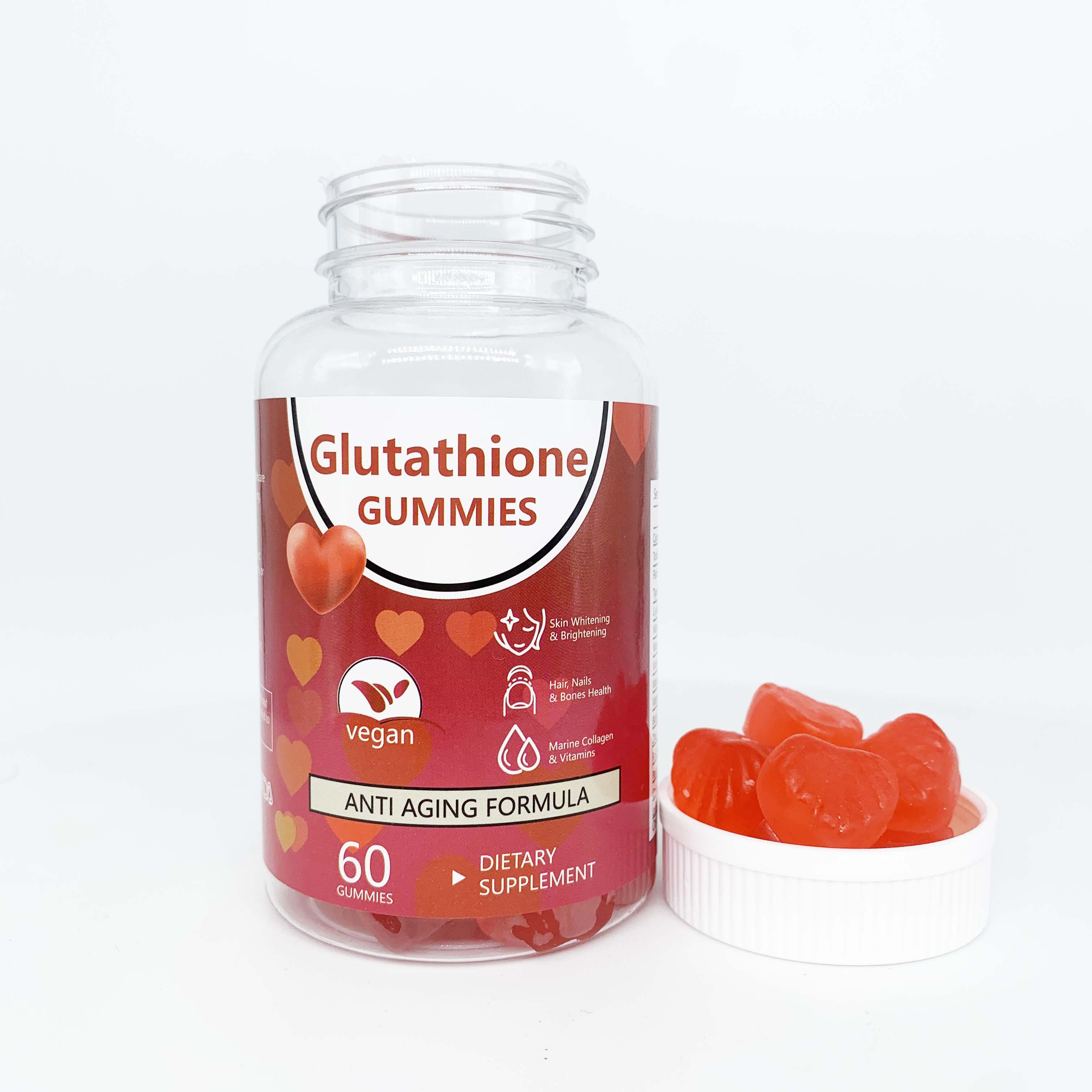 OEM nouveaux produits en gros blanchiment éclaircissant supplément glutathio collagène Anti-âge Gummies